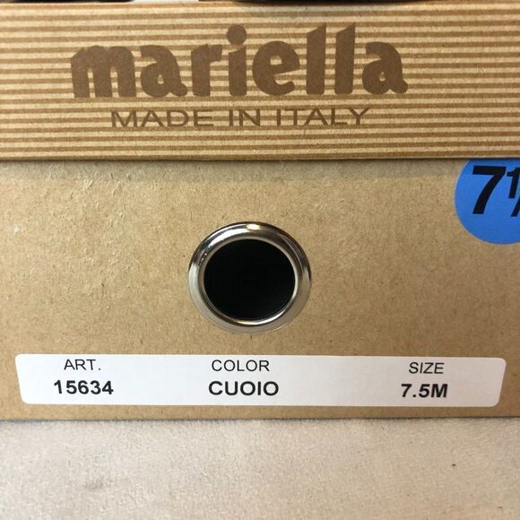 Mariella Womens Sandals Size 7.5 Tan/Gold bling Thong sling back Sandals NWB - Picture 6 of 6